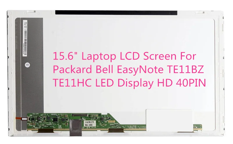 

15.6" Laptop LCD Screen For Packard Bell EasyNote TE11BZ TE11HC LED Display HD 40PIN