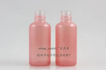 

50ml pink Glass Essential Oil Bottle Without any cap,could match with sprayer/pump/dropper cap,glass container,18mm