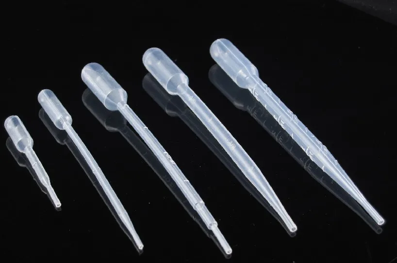 

100pcs ,Brand New 1.5ml Plastic Microscale Pipette Transparent Dropper
