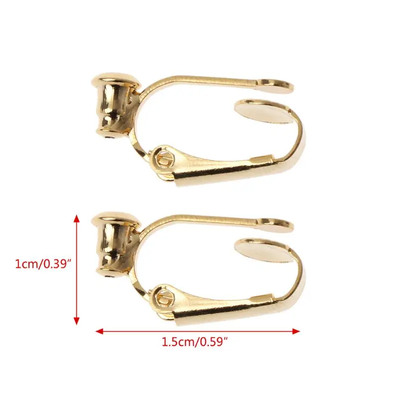 

1 Pair Clip On Hoop Earring Converters No-pierced Turn Any Stud Into A Clip-On