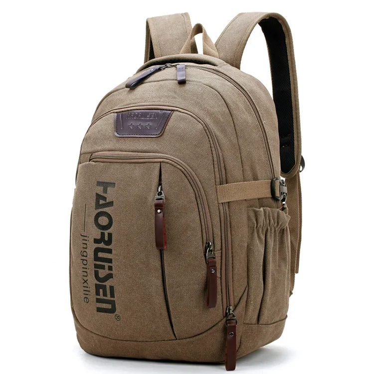 

2019 New Fashion Men's Backpack Bag Male Canvas Laptop Backpack Computer Bags High School Student College Students Bag Male