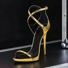 Big Sale Gold Patent Leather Strappy Women Sandals Cut-out Peep Toe Ankle Strap Gladiator Sandals Women Summer Dress Shoes цена Big Sale Gold Patent Leather Strappy Women Sandals Cut-out Peep Toe Ankle Strap Gladiator Sandals Women Summer Dress Shoes цены онлайн