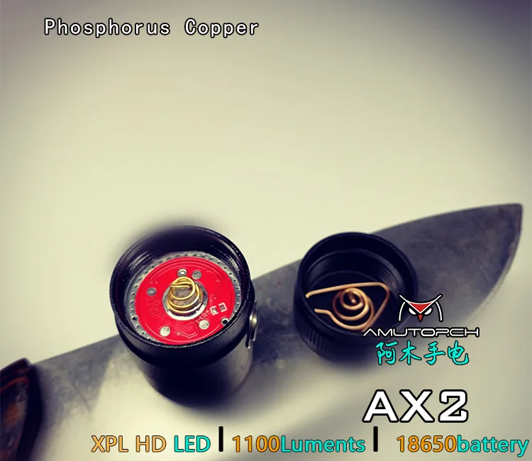 Amutorch AX2 XPL HD/SST20 1100 люмен Мощный мини светодиодный фонарик EDC 5 режимов 18650 батарея двойной переключатель, прочный и компактный