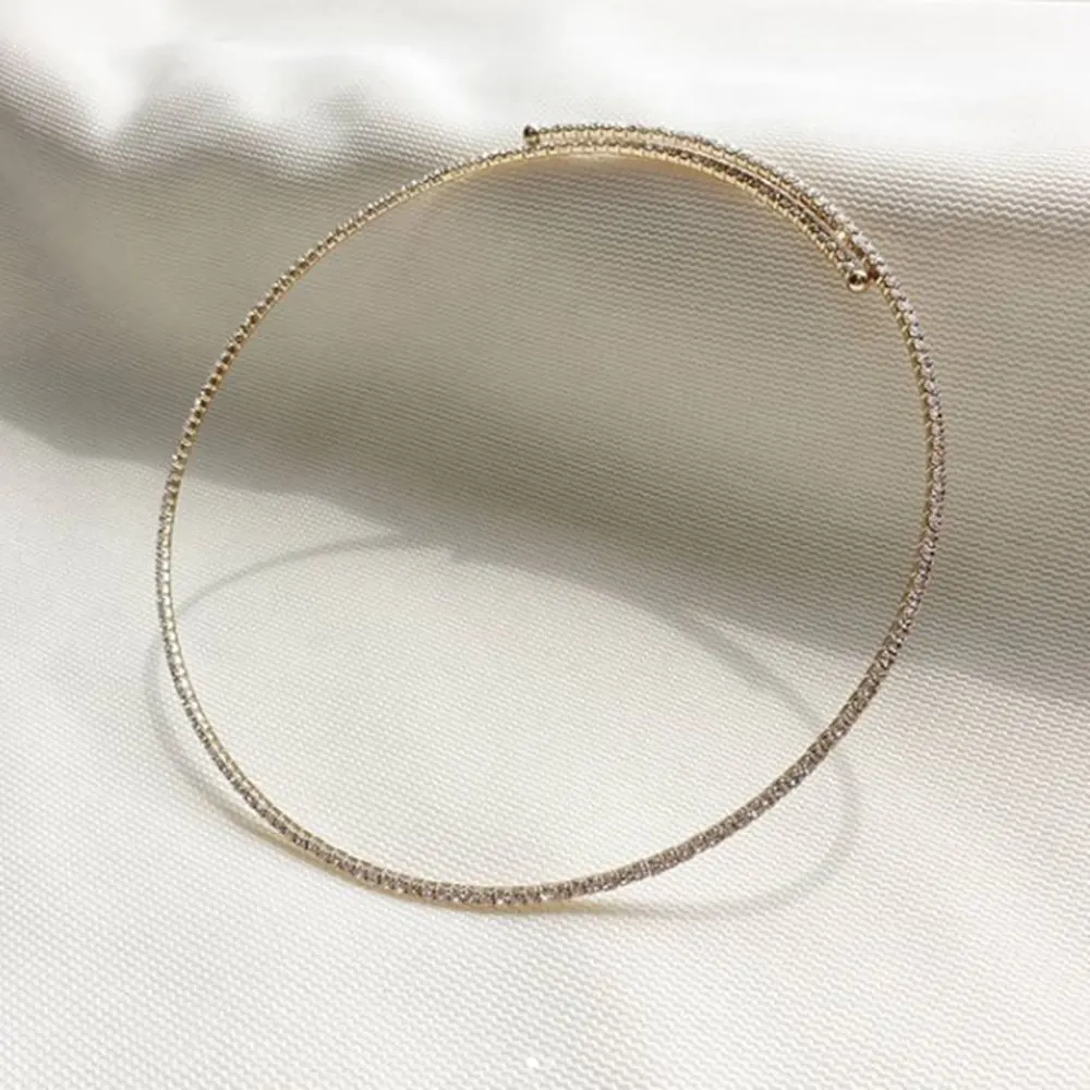 StoneFans колье из горного хрусталя свадебное ожерелье для женщин Кристалл Открытый воротник ожерелье дамы партии ожерелье аксессуары