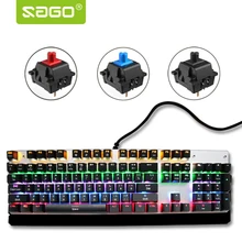 Sago Mechanical font b Keyboard b font 104 keys LED backlit Gaming font b Keyboard b