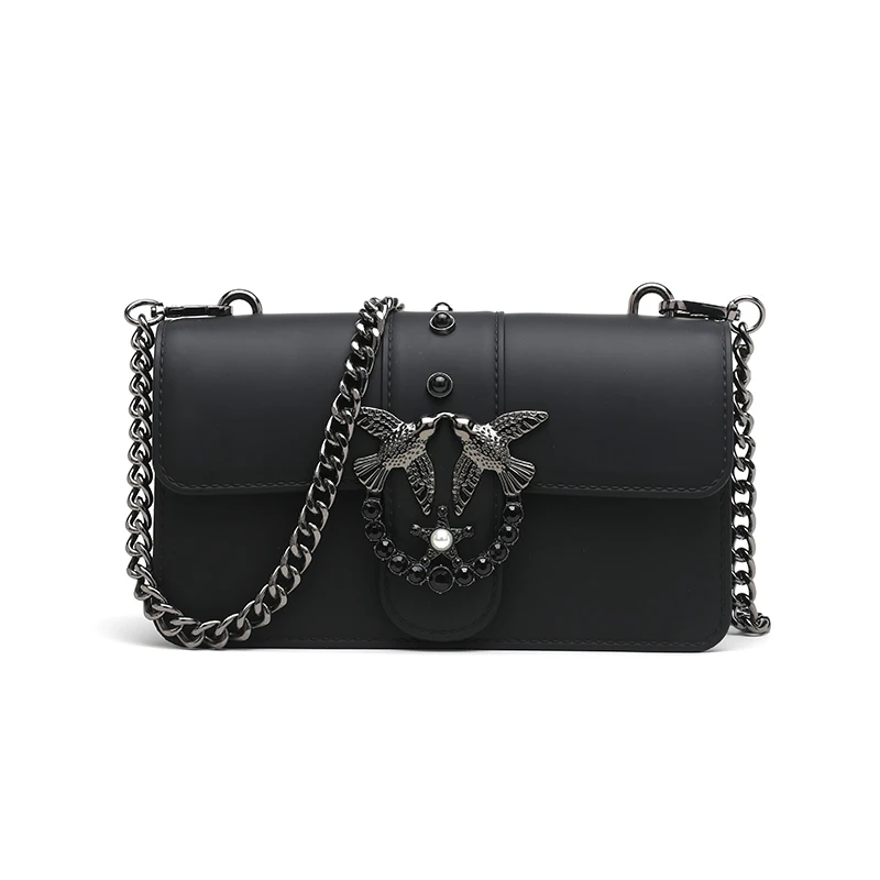 

Swallow 2019 Female Brand Hand Bag Woman Messenger Bags Lady Rivet chain Women Fashion Leather Shoulder Bag Girl Crossbody Bags