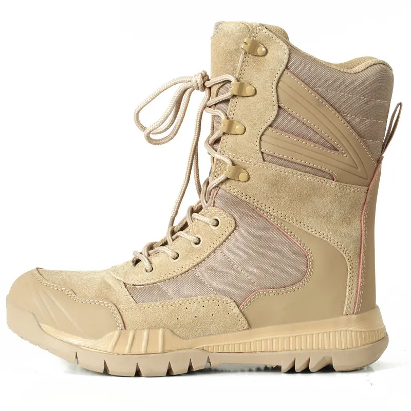 

EXCARGO Autumn Shoes Men High Top Midcalf Desert Boots 2019 New Quality Military Boots Design 46 Big Size Male Boots Platform