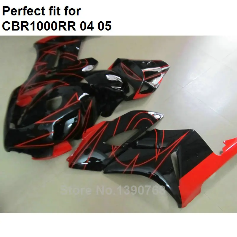 Литье под давлением обтекатель корпуса комплект для Honda CBR1000RR 2004 2005 Красный