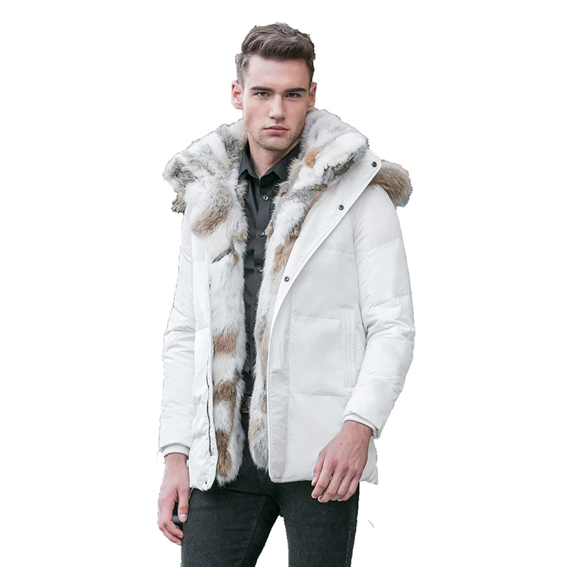 Новая зимняя Толстая теплая хлопковая мужская приталенная куртка Мужская парка с капюшоном Повседневная стеганая верхняя одежда модное Стеганое пальто на подкладке