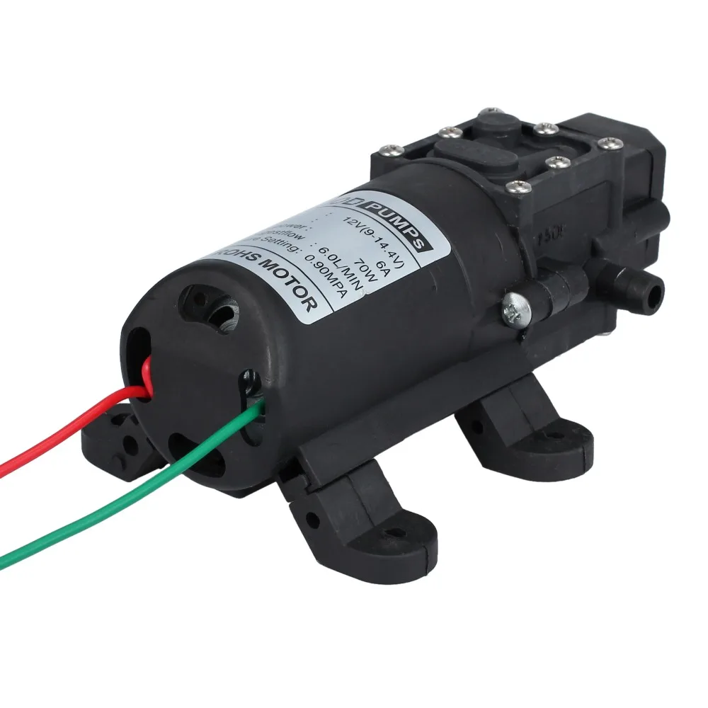 Proster водяной насос с 2 металлическими наконечниками DC 12V 70W 130PSI 6л/мин мембранный
