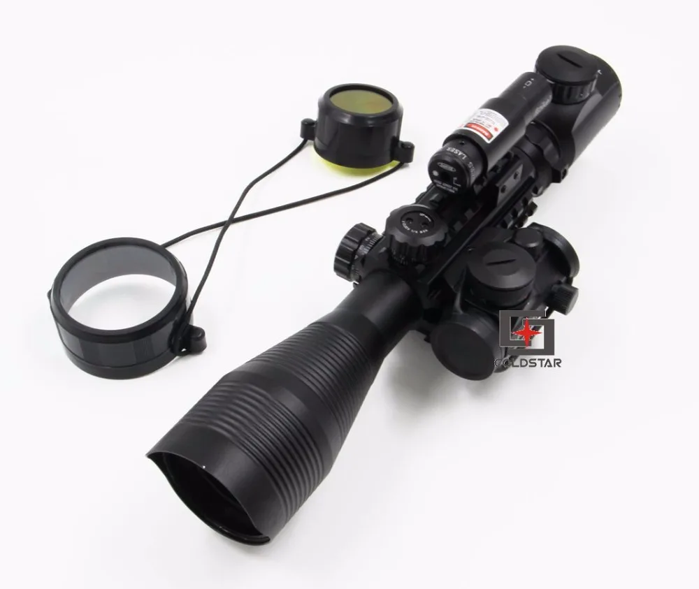 Новый комбо ночного видения C4-12x50EG прицел w/1x24 с подсветкой T-1 красный зеленый