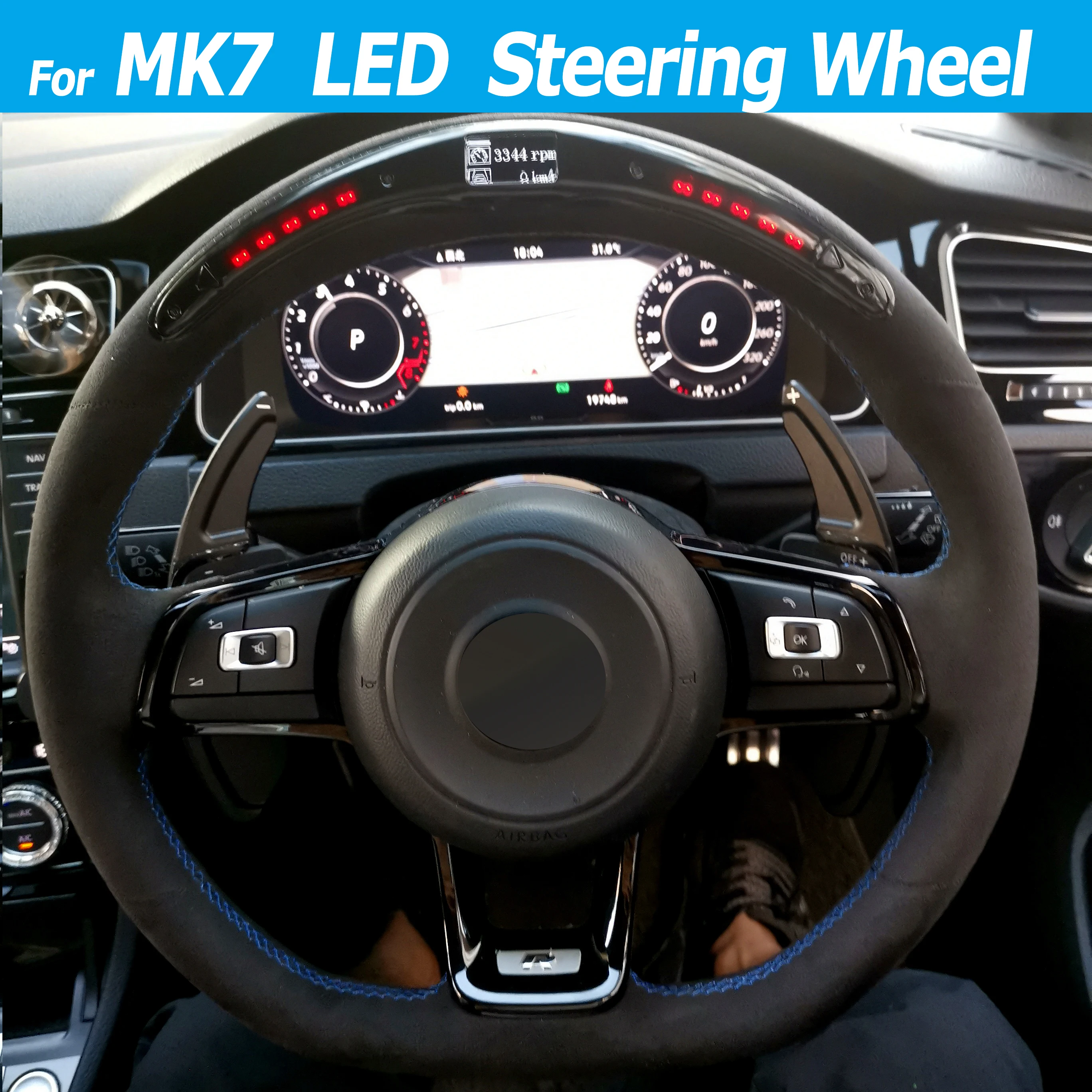 Светодиодное Рулевое колесо для MK7 Golf GT I/ R line GLI LED Performance|Рулевые колеса и ступицы