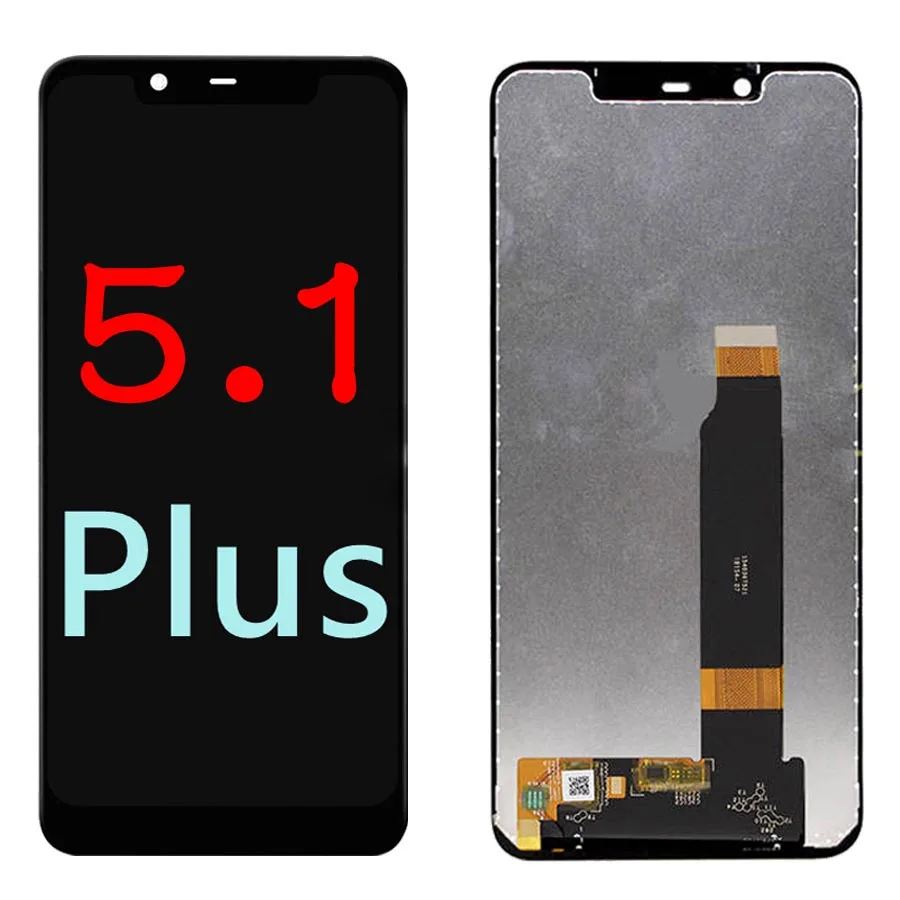 Для Nokia 5,1 ЖК-дисплей сенсорный экран для Nokia 5,1 Plus ЖК 5X5 Замена экрана TA 1024 1027 1044 1053 1008 1030 1109 - Цвет: For Nokia 5.1 Plus