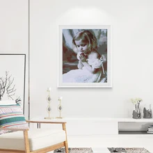 Краска по номерам цифровая масляная краска ing маленькая девочка ручная краска ed краска по номеру Комплект домашний офисный настенный арт декоративные картины