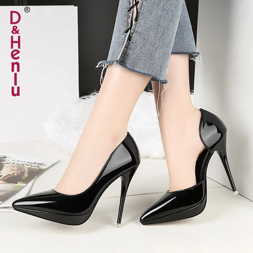 desnuda Tacón Negro De amp; Señaló Tacones blanco Las Zapato Henlu} Mujeres Charol rojo Pie Dedo Boda Plataforma Del {d Zapatos Mujer Cuero X1wqUPxq4