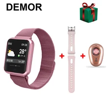 DEMOR Смарт-часы P68 фитнес-браслет трекер сердечного ритма Монитор артериального давления женские Смарт-часы для Apple iOS Android