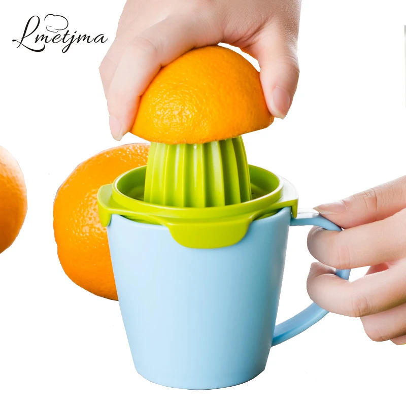 LMETJMA Multi 4 in 1 Lemon Squeezer PP Manual Lemon Juicer With