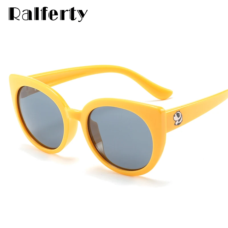 Ralferty 2018 гибкие детские солнцезащитные очки поляризационные кошачий глаз для