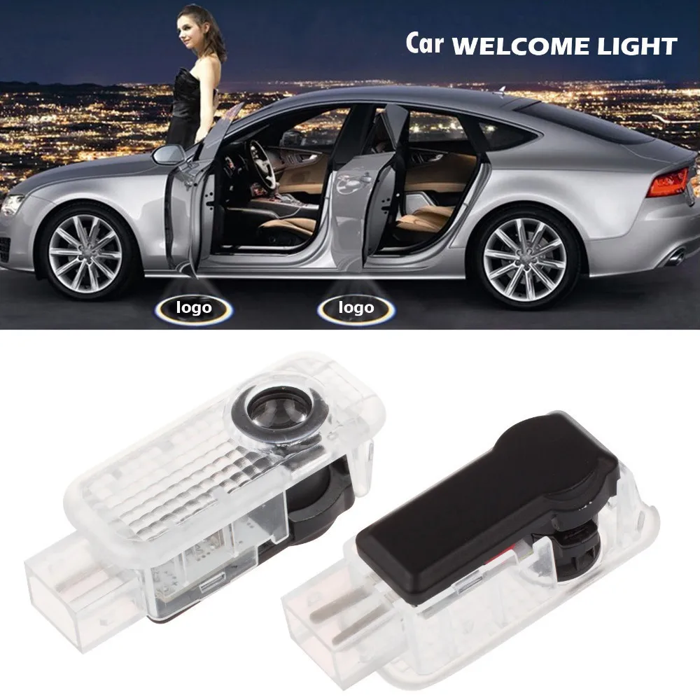 2pcs LED Car Door Light Laser Projector Logo Ghost Shadow Light