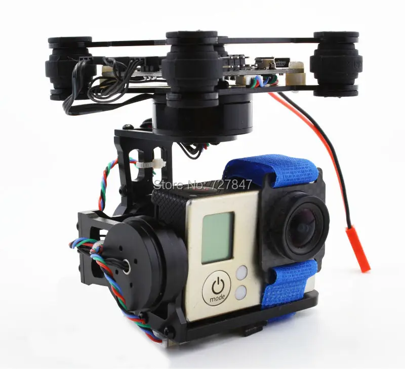 Storm32 FPV 3 Axis Brushless Gimbal Gopro Camera Stabilizer Controller Motors
