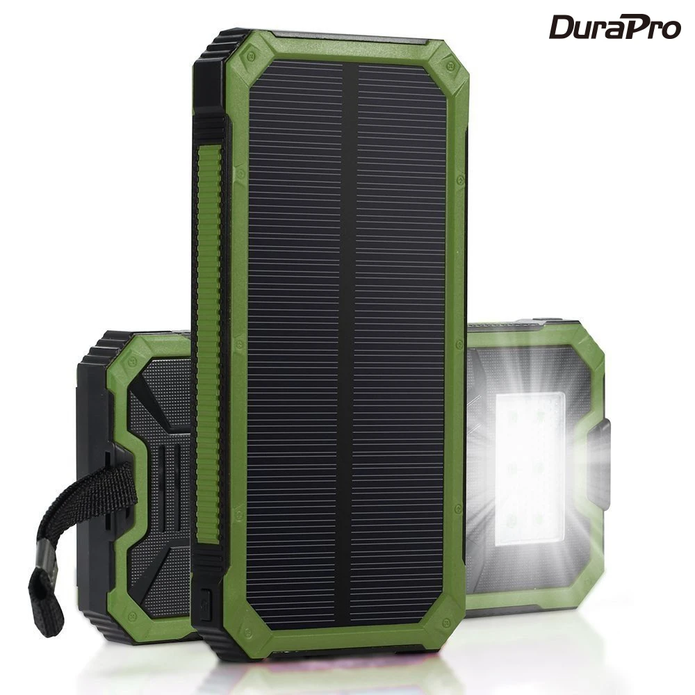 Najtaniej 15000Mah ładowarka solarna 2 porty USB powerbank na energię słoneczną Bateria Externa przenośna ładowarka do smartfona dla Xiaomi dla Iphone
