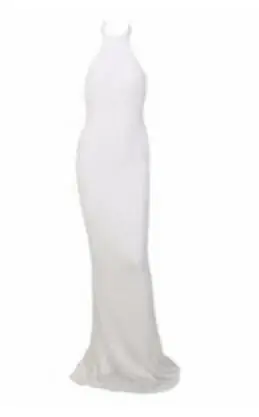Love& Lemonade/длинные эластичные платья с открытой спиной и пайетками, 4 цвета, LM0809 - Цвет: WHITE