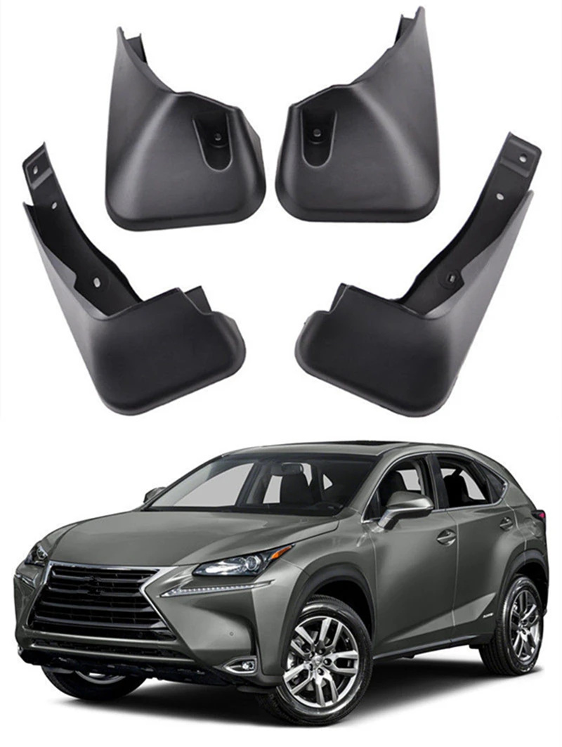 

4Pcs / set Plastic Tire Splash Guards Mud Flaps Fit For Lexus NX 200t NX 300h 2015-2017 fender