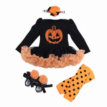 Детские наряды для девочек на Хэллоуин, платье для первого дня рождения для новорожденных девочек, праздничная одежда для ролевых игр, карнавальный костюм, модное платье для девушки