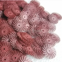 Красный цвет зернистости 220#" ювелирные инструменты щетинные диски кисть для полировки 500 шт./пакет