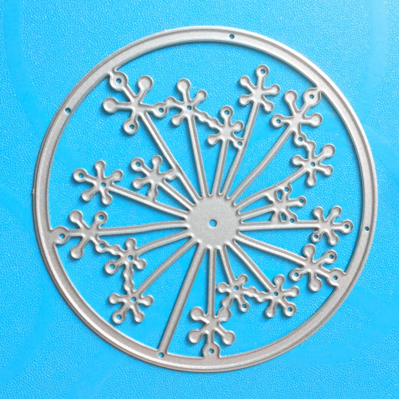 

YLCD953 Flower Circle Metal Cutting Dies For Scrapbooking Stencils DIY Album Cards Decoration Embossing Folder Craft Die Cuts