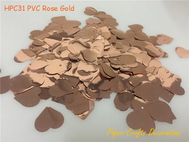 

1inch=2.5cm(1kg/bag) Heart Shape Tissue Paper Metallic Confetti for WeddingBaby shower Birthday Party decorations