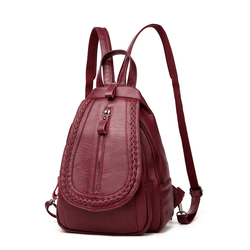 Fashion Women Backpacks Women sheepskin Leather Backpacks Female school Backpack for Teenagers Girls waterproof Travel Backpack Fashion Women Backpacks Women sheepskin Leather Backpacks Female school Backpack for Teenagers Girls waterproof Travel Backpack
