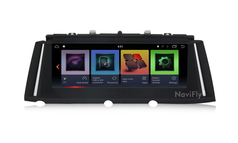 Best NaviFly 6 core ID7 2G+32G Android 8.1 car multimedia player for BMW 7 series F01 F02 Original car CIC NBT system Auto gps navi 9