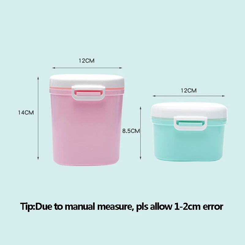 Baby Portable Milk Powder Supplement Boxs Kids BPA Free Storage Container Infants Food Canned Toddler Seal Box Fruit Grid MY0029 (4)