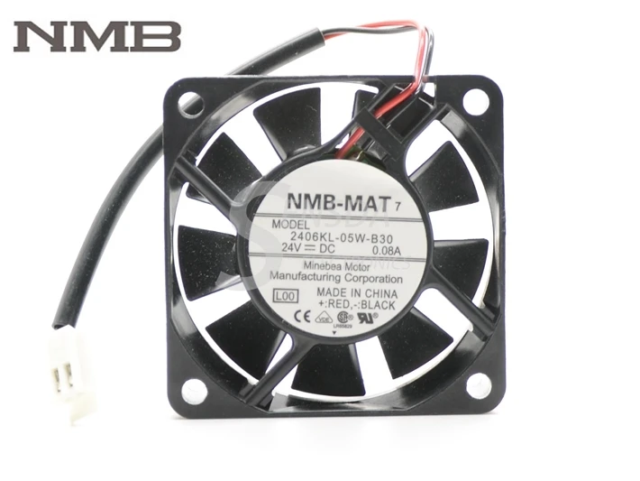 

Original For NMB 2406KL-05W-B30 60X60X15 mm 6015 60mm 6cm DC 24V 0.08A quiet server Cooling Fan