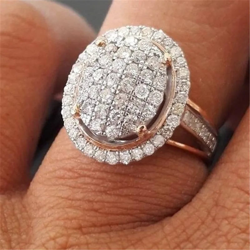 

Handmade Vintage ring 925 Sterling silver AAA cz Promise Wedding Band Rings for women Bridal Party Finger Jewelry Gift