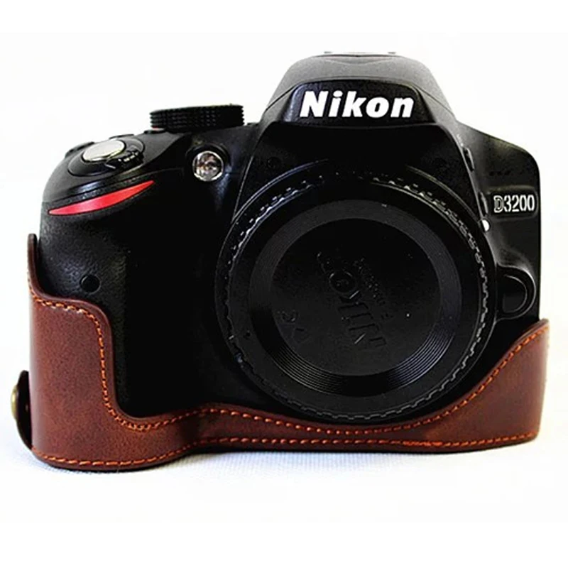 New High Quality PU Leather Camera Case Cover for Nikon D3100 D3200