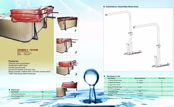 

Hot tub spa Cabinet free cover shelf RD801-9200