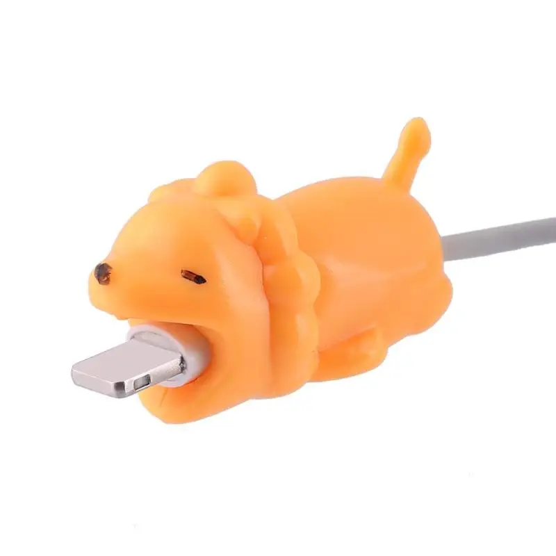 Милые игрушки в форме укуса виде животных кабель usb для передачи данных защита