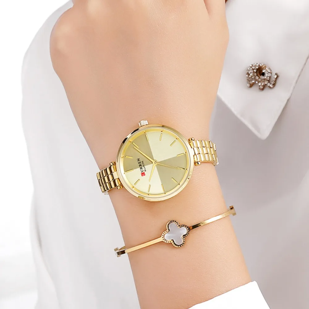 

Hot Sale Women Bracelet Watch Top Brand CURREN Female Quartz Women Watches Fashion Clock Ladies Wristwatch Waterproof Watches