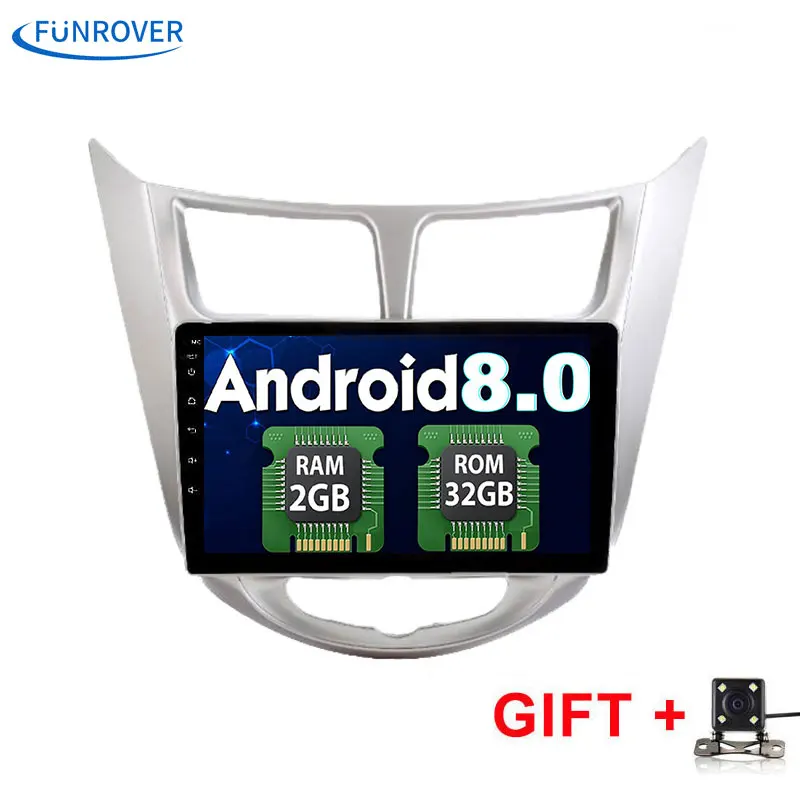 Funrover 2G 32G Android 8 0 2 DIN font b Car b font DVD GPS for