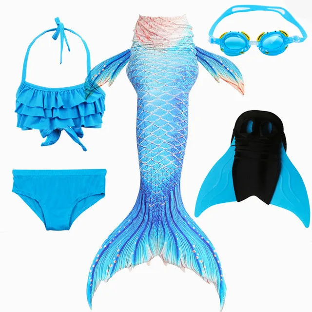 2019-NEW-Arrival-Kids-Girls-Mermaid-Tail-Bathing-Suit-Swimming-With-Fins-Monofin-Flipper-Kids-Summer.jpg_640x640_副本