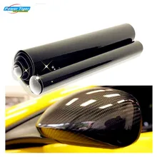 DIY 10x152cm Car Sticker 5D High Glossy Carbon Fiber Film Change Color Auto Exterior Interior Vinyl Wrap Decals Styling