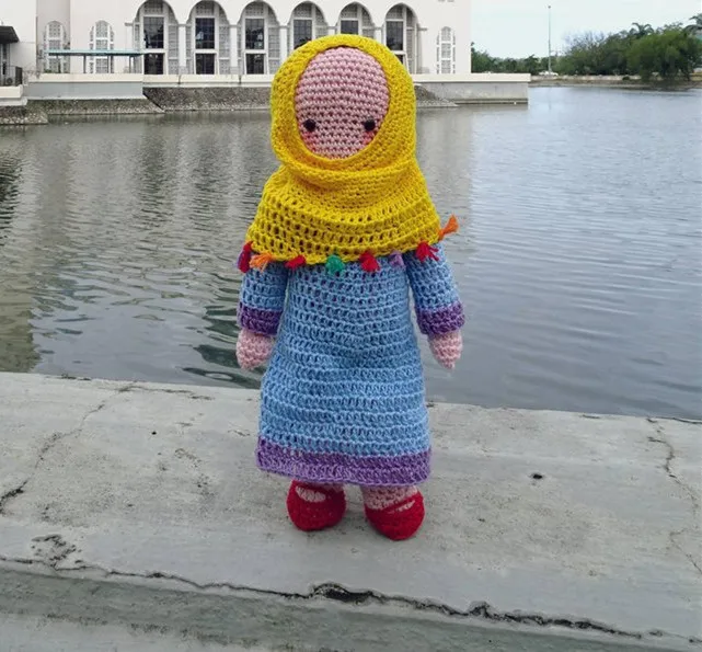 Вязаные игрушки амигуруми погремушки кукла ислам кукла Номер модели SBY0063