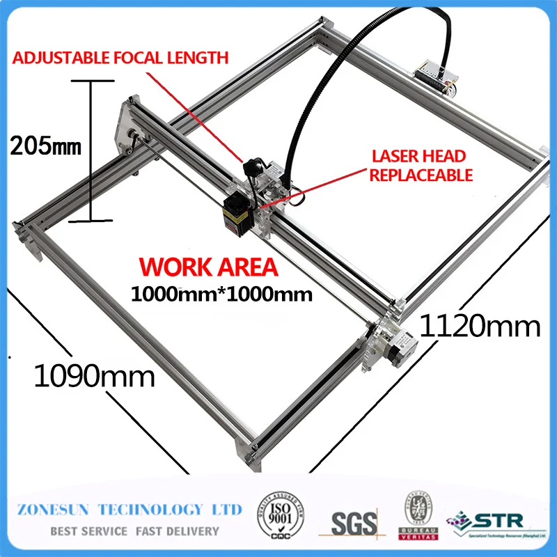 5500MW AS-3 big work area 100*100cm DIY laser mcahine, laser engraving machine,cnc laser machine , advanced toys , best gift