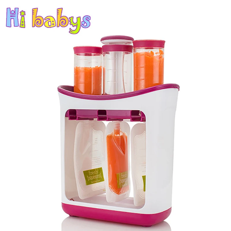 

Baby Food Maker Baby Feeding Containers Storage Supplies Newborn Toddler Solid Food pouche Fresh Squeezed Fruit Juice Station