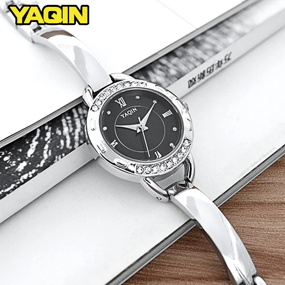 2018 Women Rhinestone Quartz Bracelet Watches Diamond Dress Luxury Brand Watch Ladies Elegant Fashion Simple Relogio Feminino