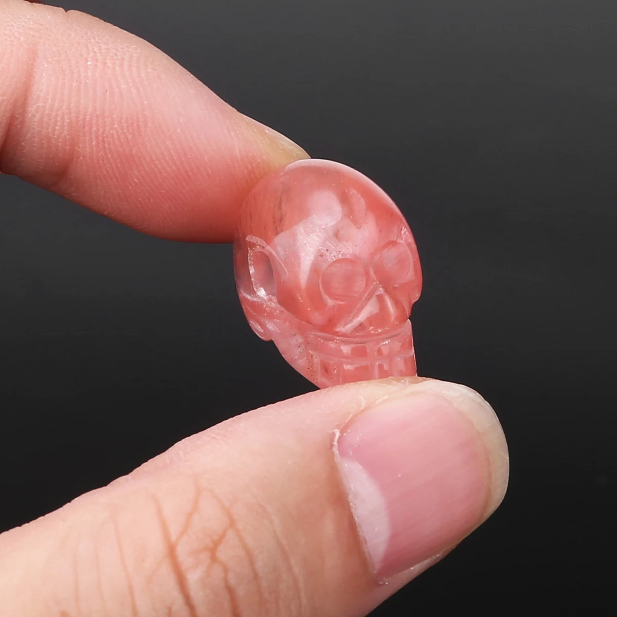 12pcs/set 12 Colors For Small Natural Quartz Crystal Stones Skull Carving Reiki Healing Stone