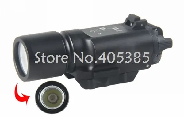 

New Air Soft Militayr X300 Ultra LED Weapon Light Tactical Rifle flashlight for Hunting Gun Weapon