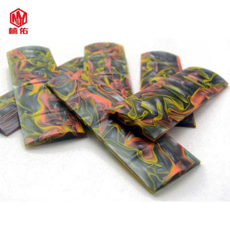 

EDC Color Bamboo Knives Handle Accessories Custom DIY Production Tool Finished Handles For Blank Blade Material Tools